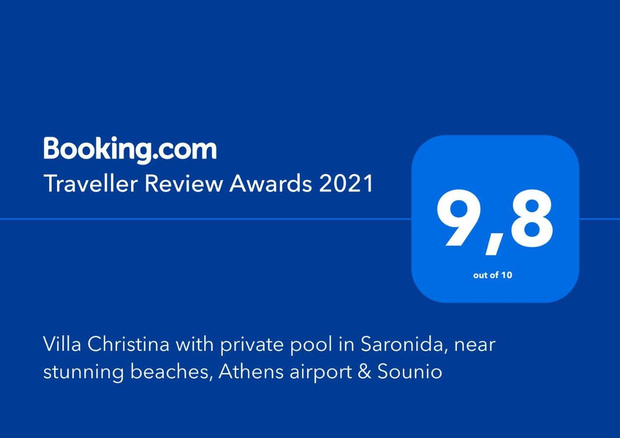 Villa Christina With Private Pool In Saronida, Near Stunning Beaches, Athens Airport & Sounio Esterno foto